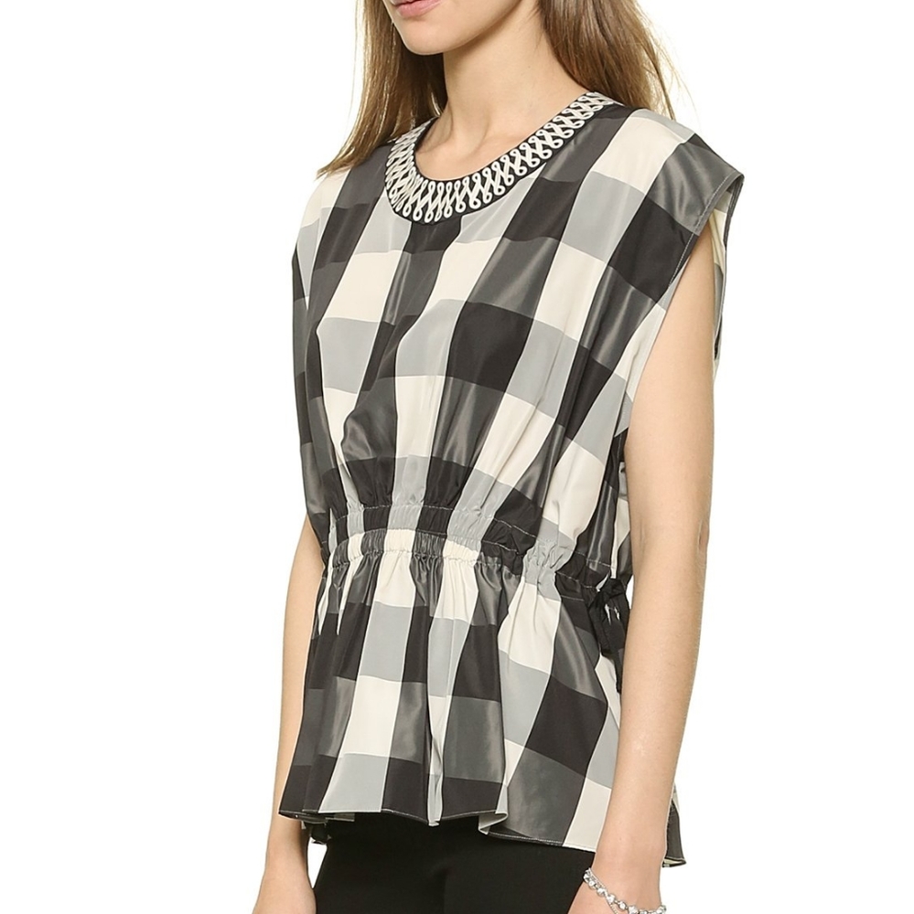 Sass & Bide Checkered Top